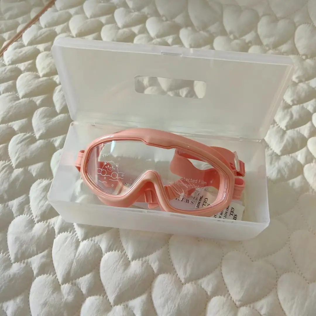 ins South Korea children's swimming goggles boys and girls swimming glasses waterproof anti-fog diving goggles professional equipment adjustable