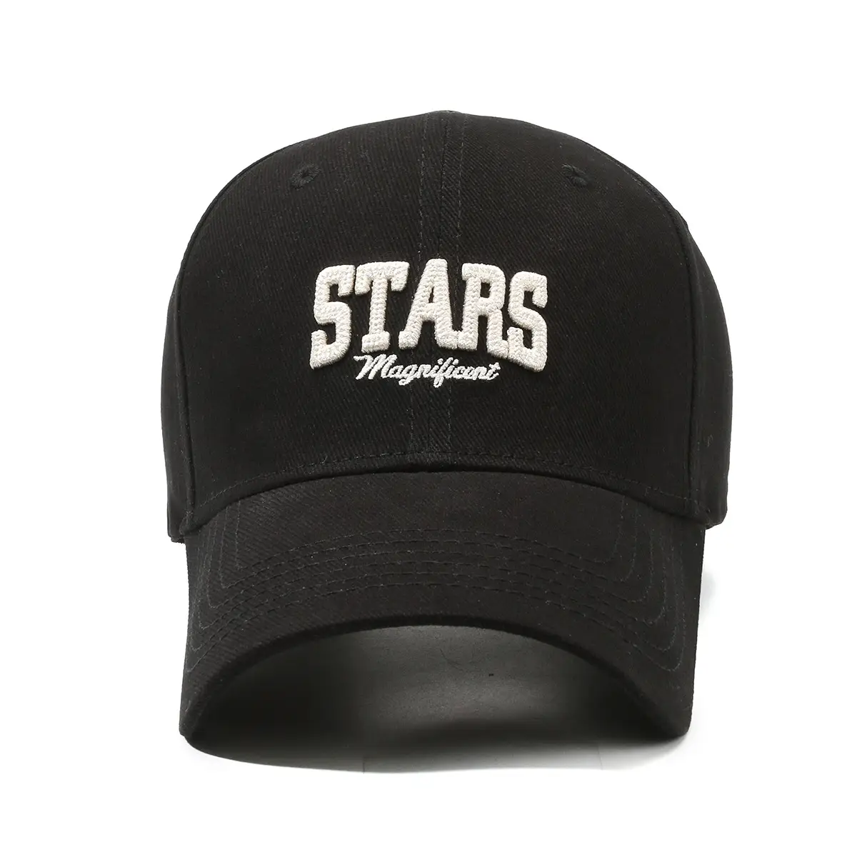 White Starry Night Embroidered Baseball Cap for Men Women - Image 6