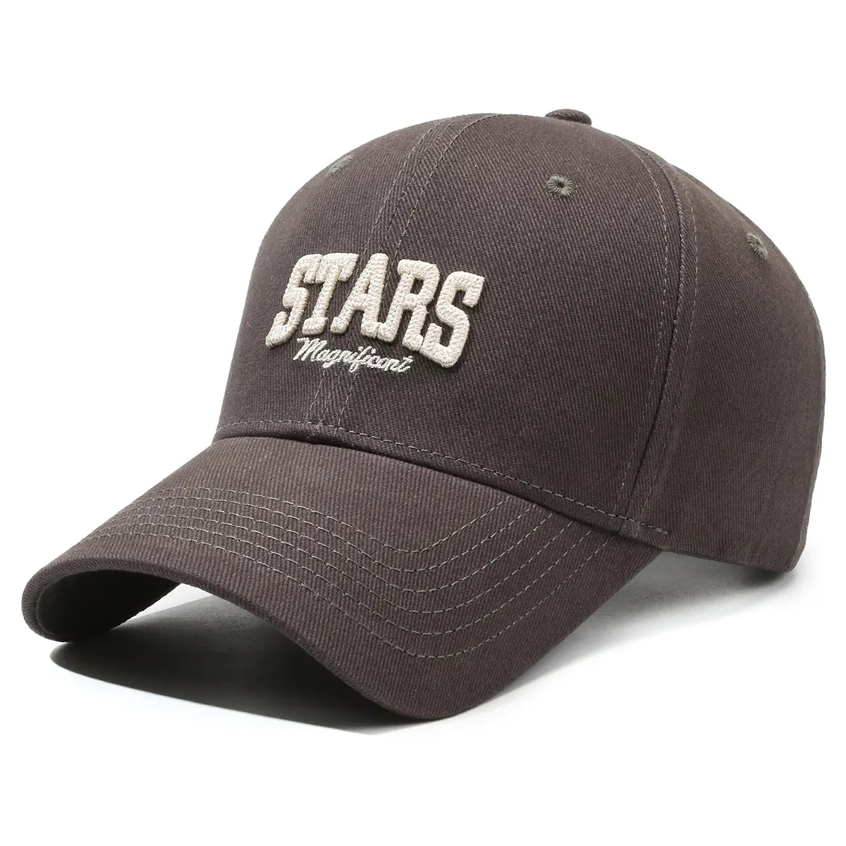 White Starry Night Embroidered Baseball Cap for Men Women - Image 2