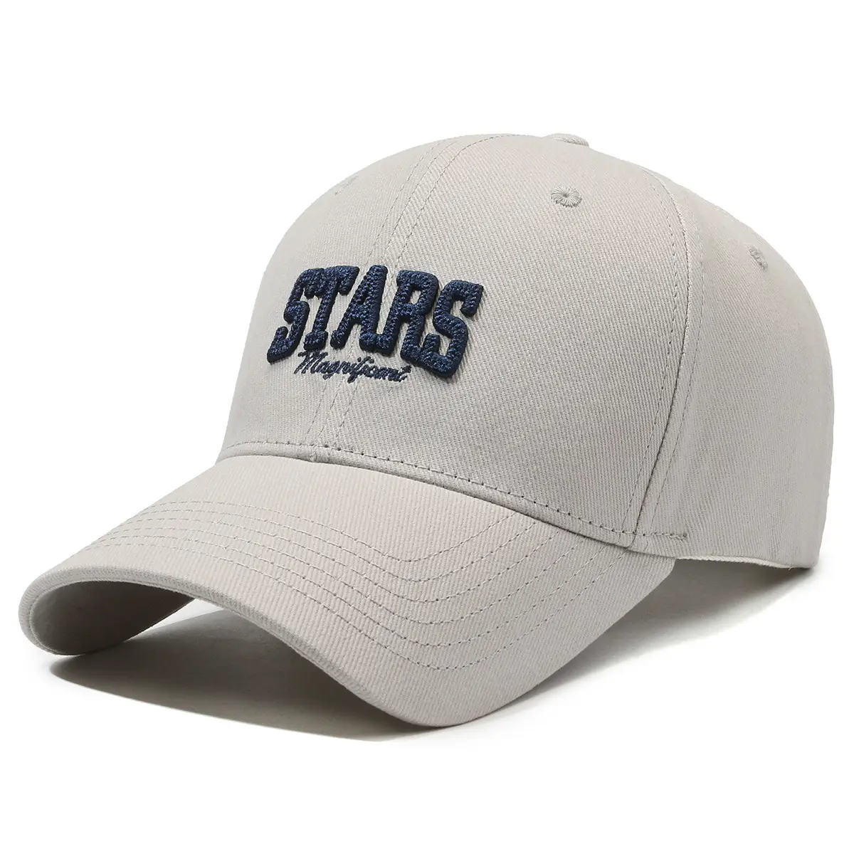 White Starry Night Embroidered Baseball Cap for Men Women - Image 3