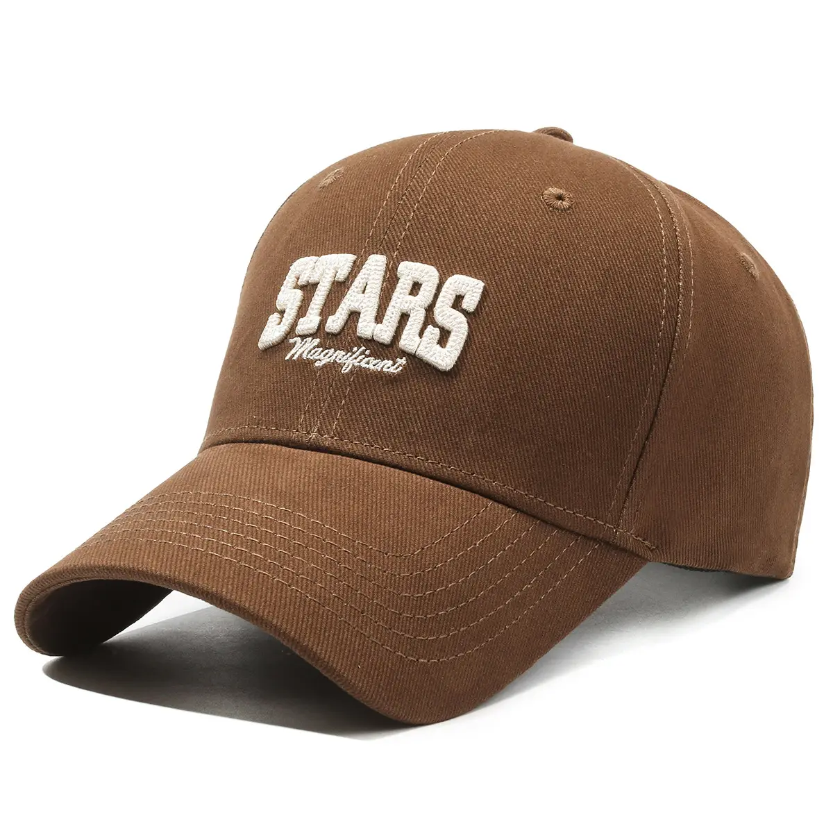 White Starry Night Embroidered Baseball Cap for Men Women - Image 4