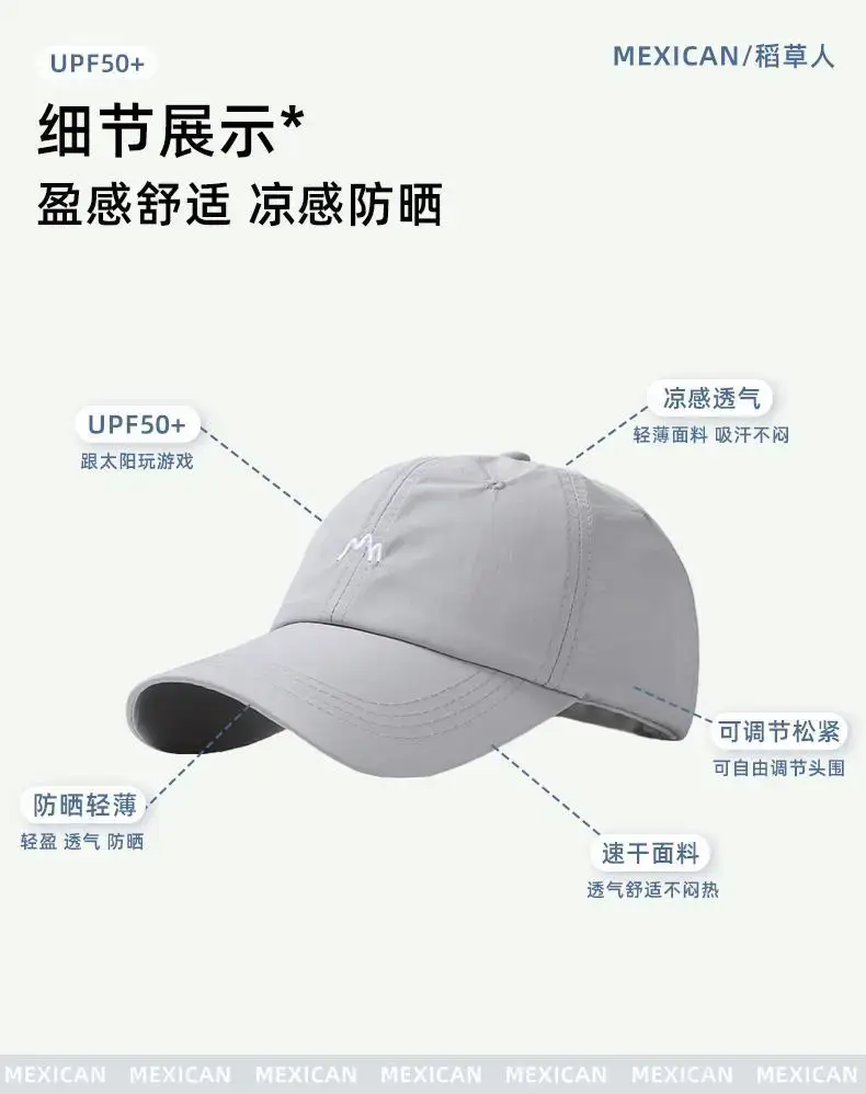 Ultra-thin UV50+ Beaded Cap Summer Fishing Mountaineering — feature 5