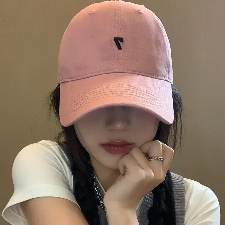 Women's Pink 7 Logo Baseball Cap - Image 12