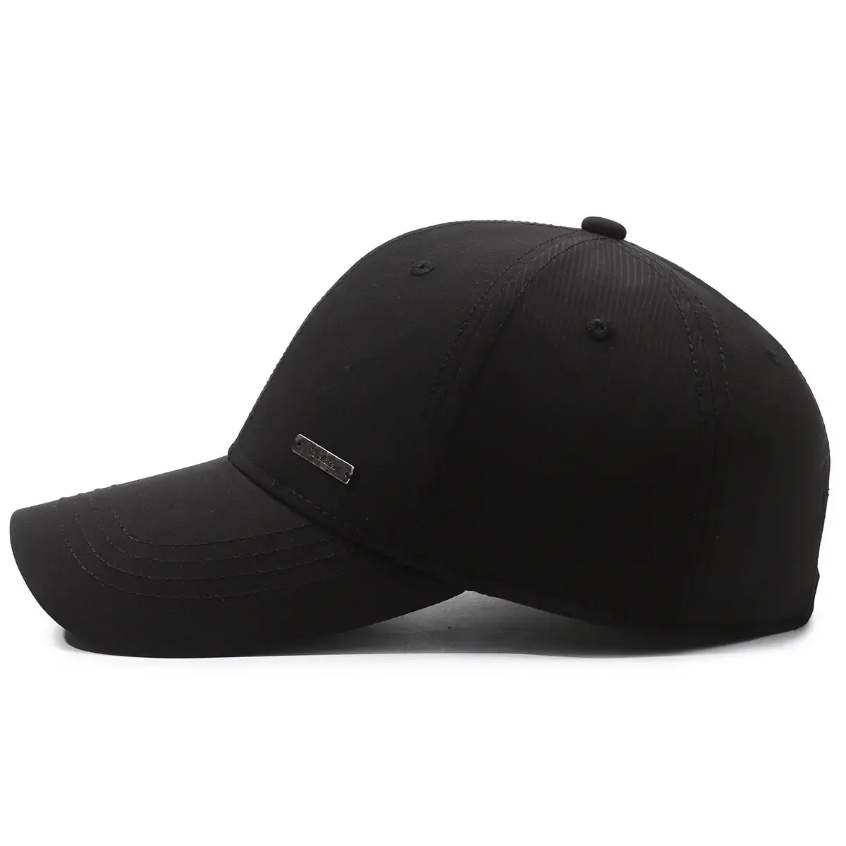 Black Baseball Cap for Men Women Casual Fit - Image 5