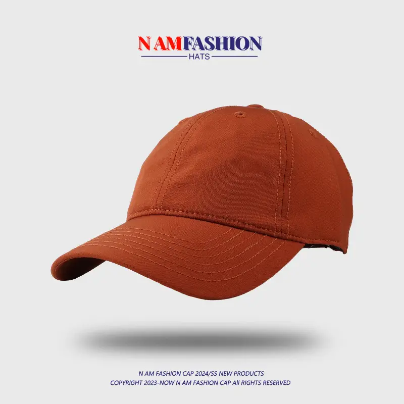 Women Beige Baseball Cap No Back Wide Brim - Image 10