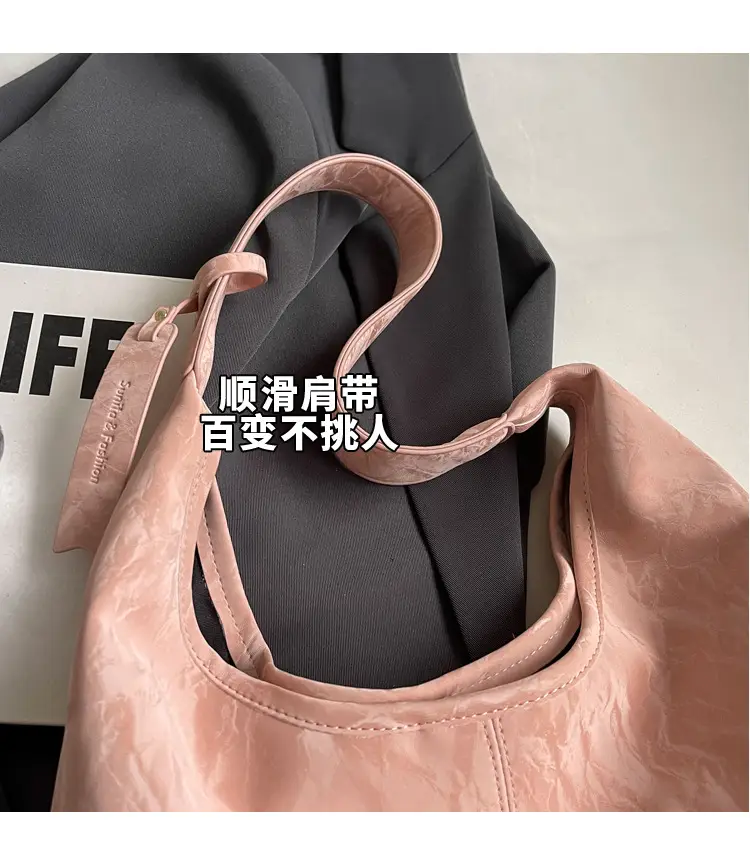 Women's Ivory Leather Tote Bag Large Capacity Shoulder Bag — feature 11