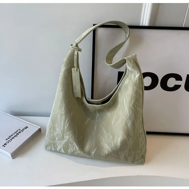 Women's Ivory Leather Tote Bag Large Capacity Shoulder Bag — feature 22