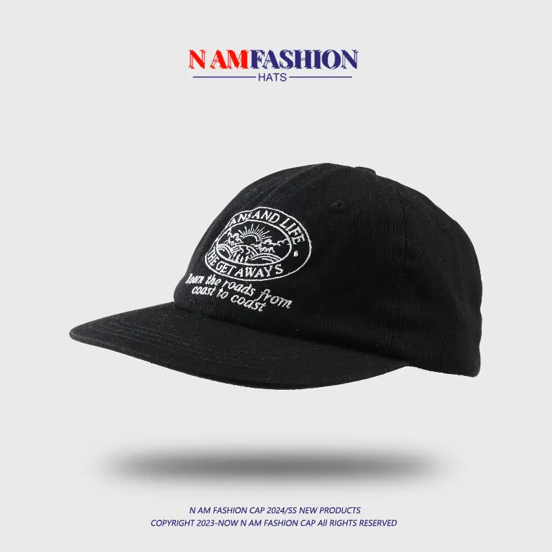 2024 Green Flat Brim Retro Baseball Cap Men Women - Image 7