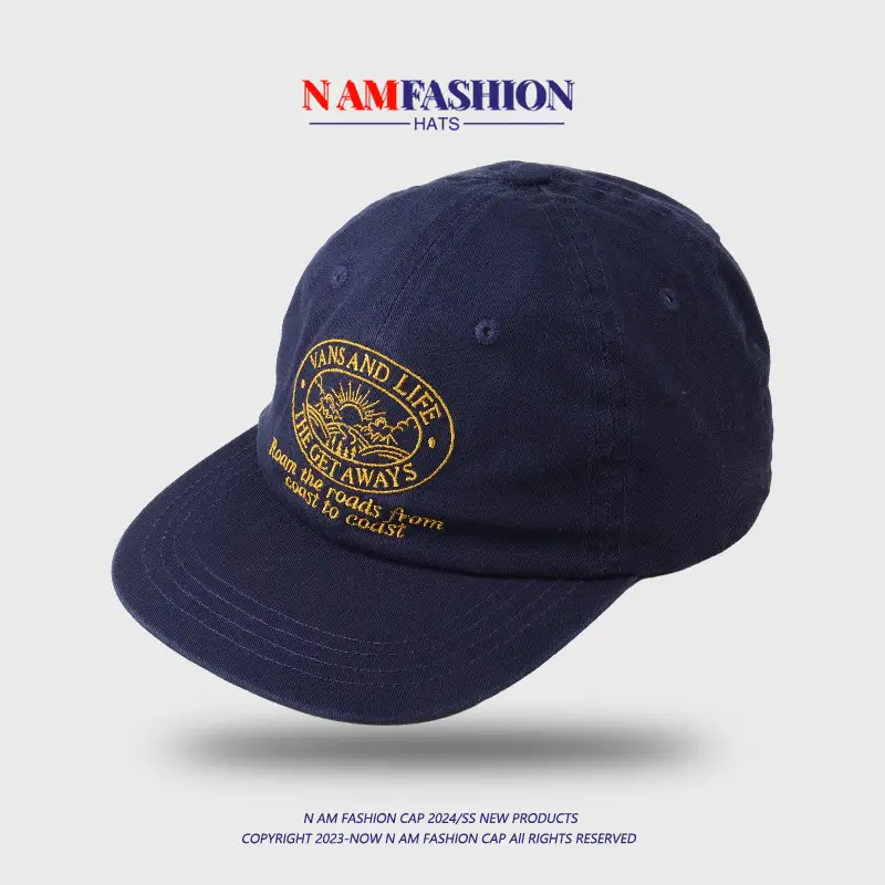 2024 Green Flat Brim Retro Baseball Cap Men Women - Image 8