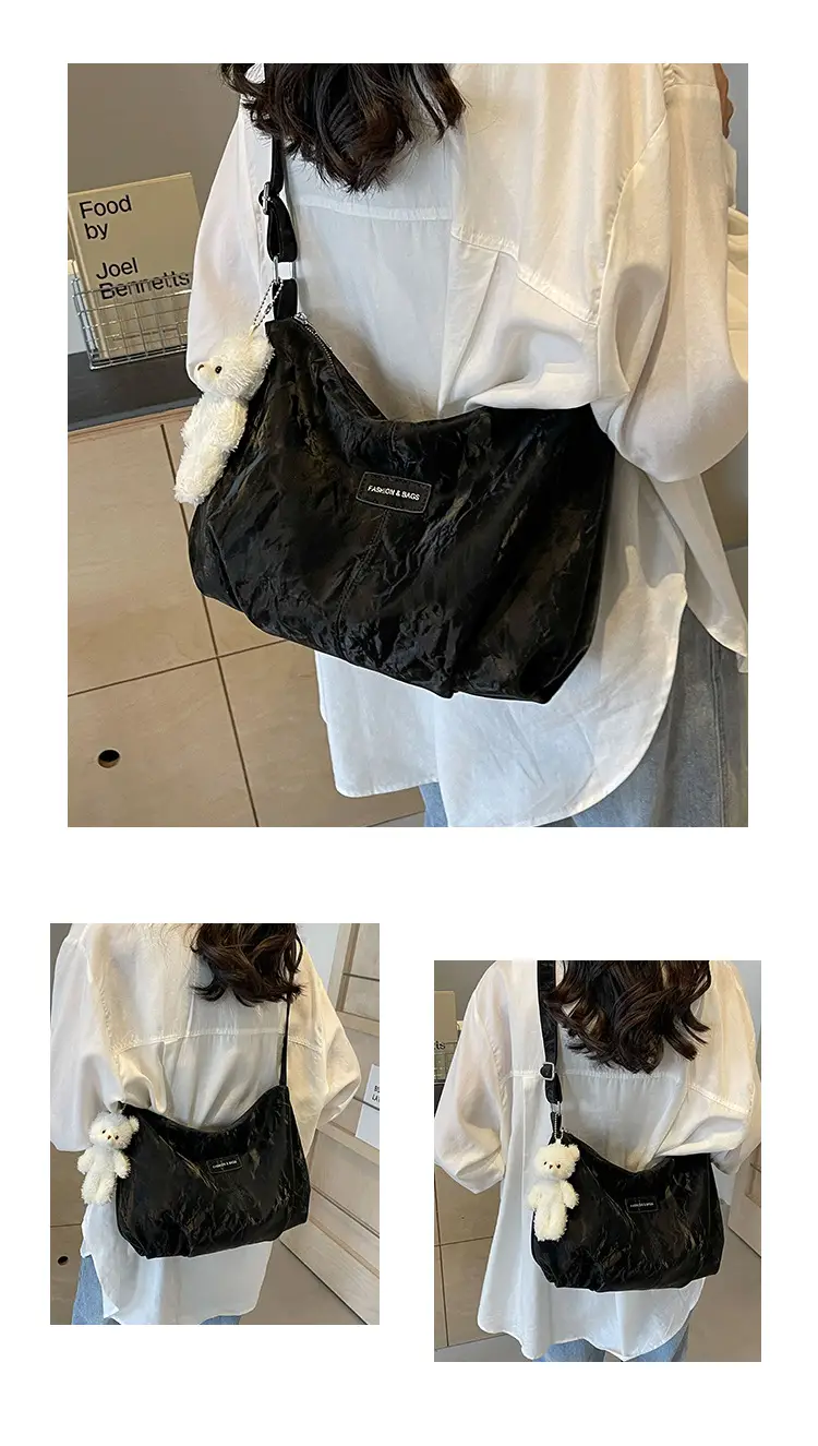 Green Faux Fur Shoulder Bag for Women — feature 19