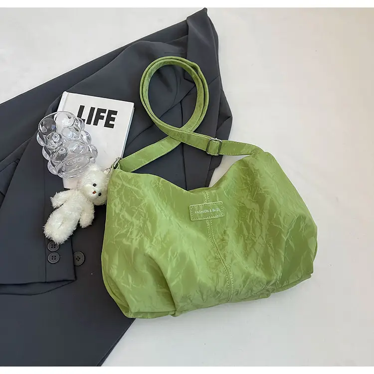 Green Faux Fur Shoulder Bag for Women — feature 26