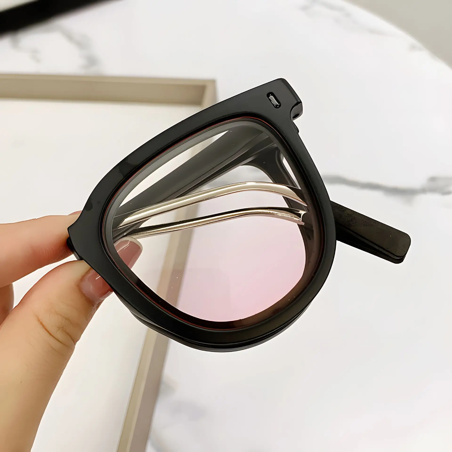 Internet Celebrity Foldableing Sunglasses for Women, High-End Outdoor Sunscreen Sunglasses for Men, Special Sunglasses for Driving, Anti-Uv Glare - Image 5