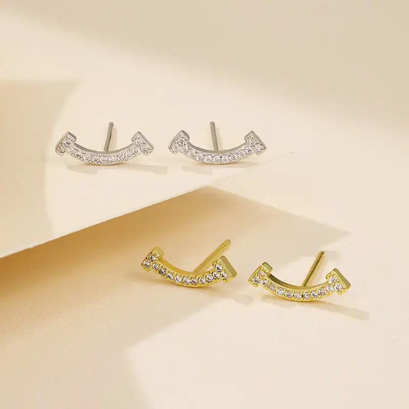 Korean Style Zircon Earrings for Women - Image 2