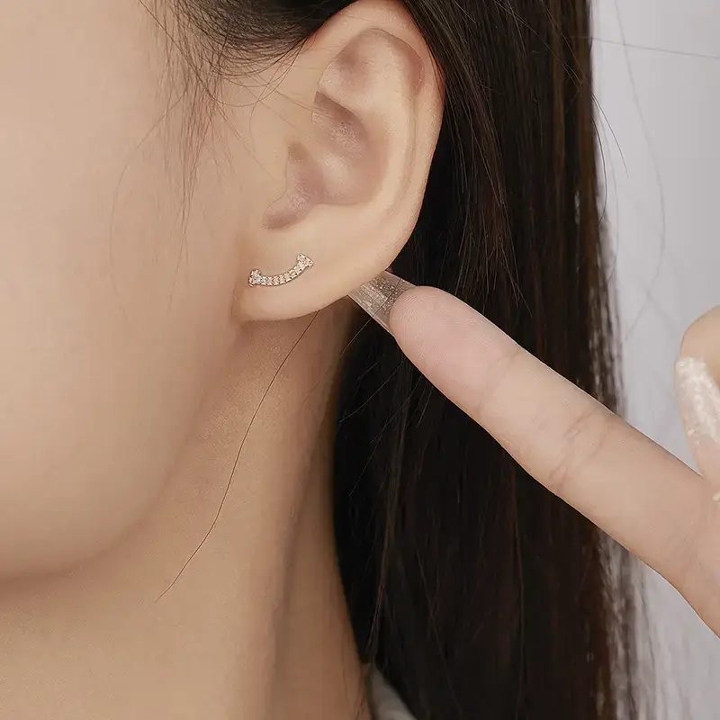 Korean Style Zircon Earrings for Women - Image 4