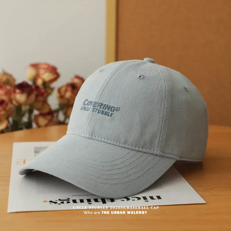 Men's Black Stubble Cap with "Catching Angels" Design — feature 11