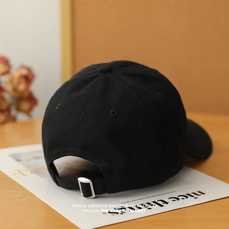Men's Black Stubble Cap with "Catching Angels" Design — feature 17