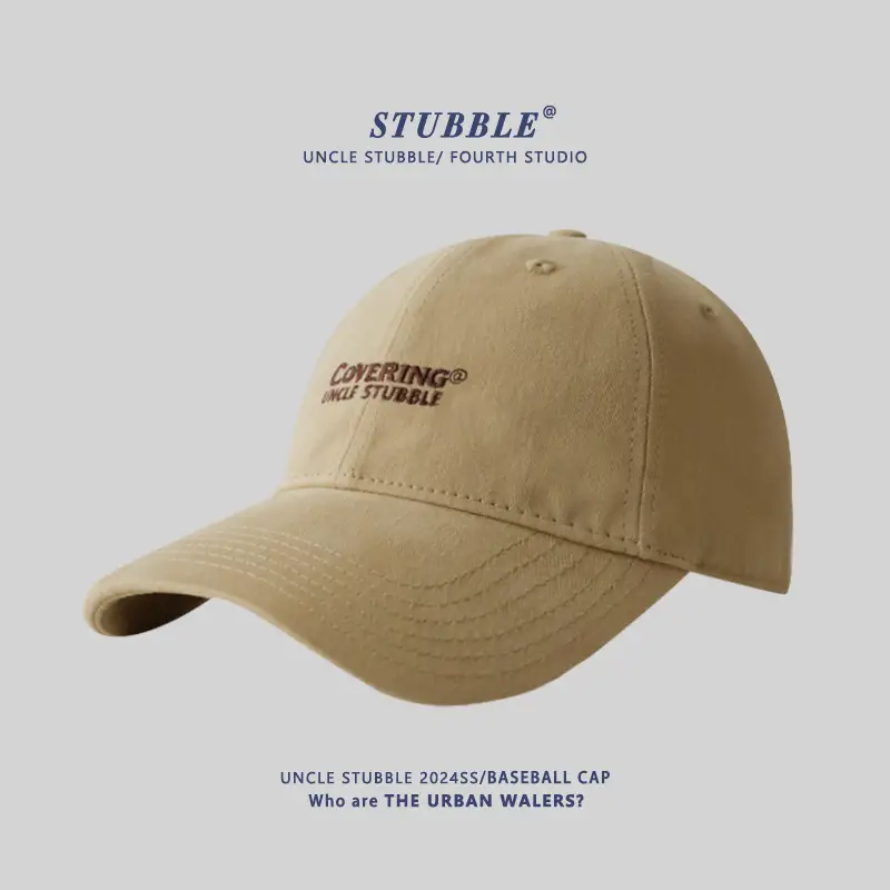 Men's Black Stubble Cap with "Catching Angels" Design