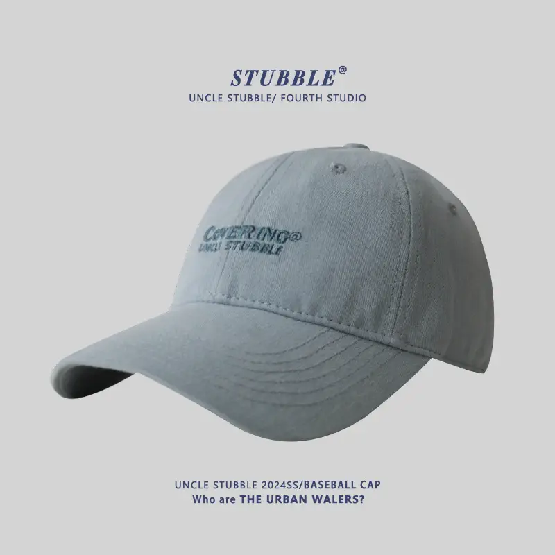 Men's Black Stubble Cap with "Catching Angels" Design