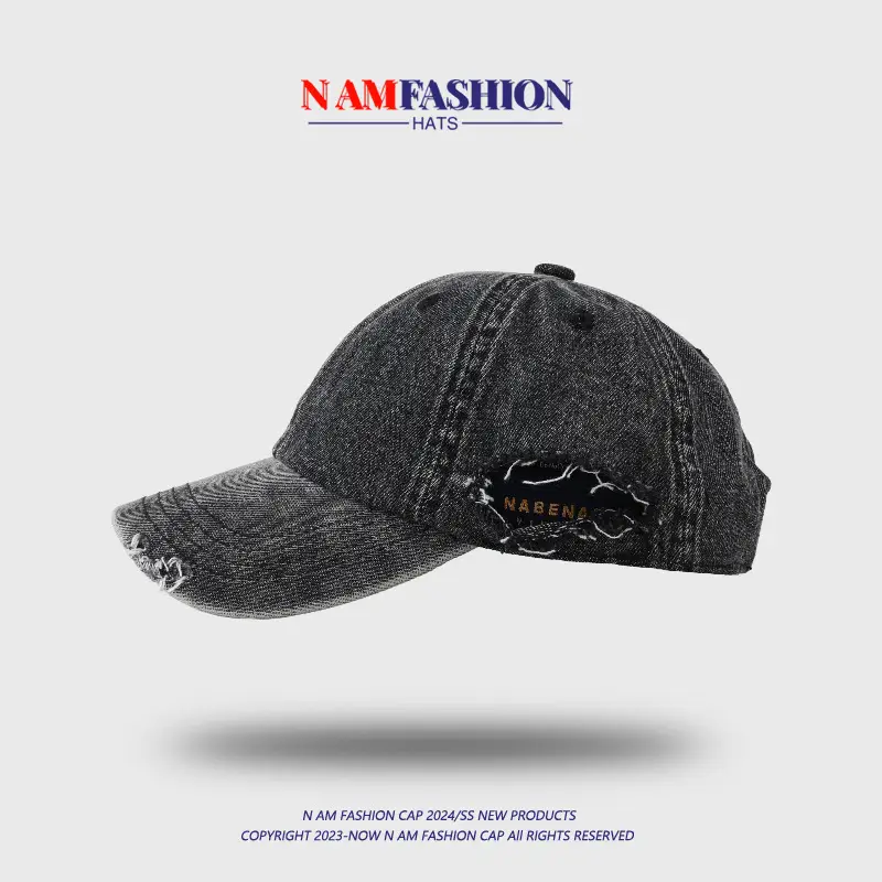 Women Denim Baseball Cap Sun-Proof Peaked — feature 11