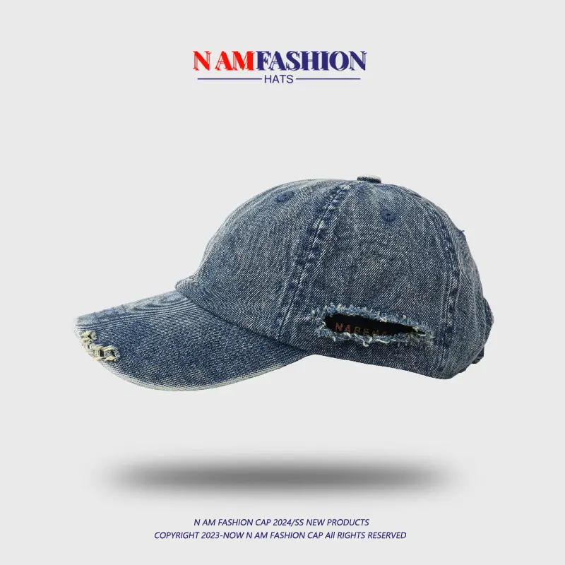 Women Denim Baseball Cap Sun-Proof Peaked — feature 13
