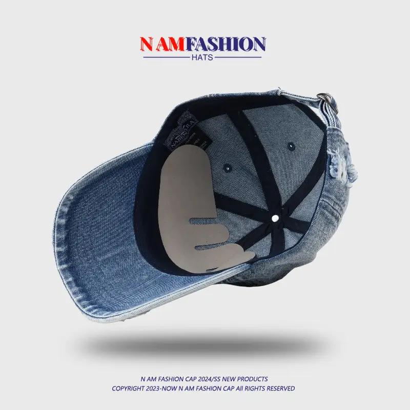 Women Denim Baseball Cap Sun-Proof Peaked — feature 16