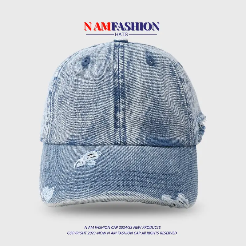 Women Denim Baseball Cap Sun-Proof Peaked — feature 3
