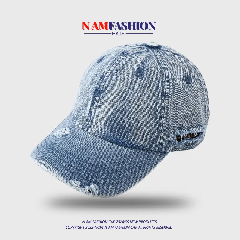 Women Denim Baseball Cap Sun-Proof Peaked — feature 5
