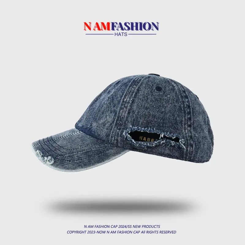 Women Denim Baseball Cap Sun-Proof Peaked — feature 6