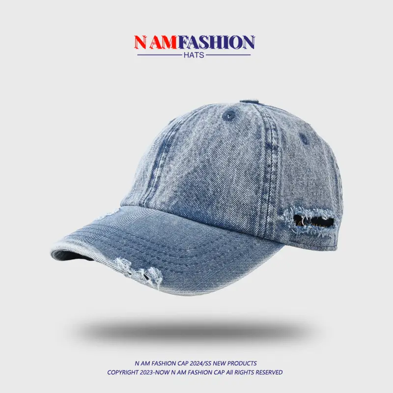 Women Denim Baseball Cap Sun-Proof Peaked — feature 7