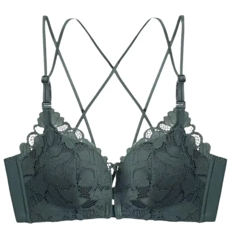 Black Lace Intimate Push-Up Bra with Adjustable Straps — feature 32