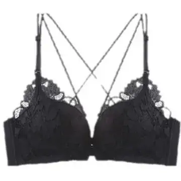 Black Lace Intimate Push-Up Bra with Adjustable Straps - Image 2