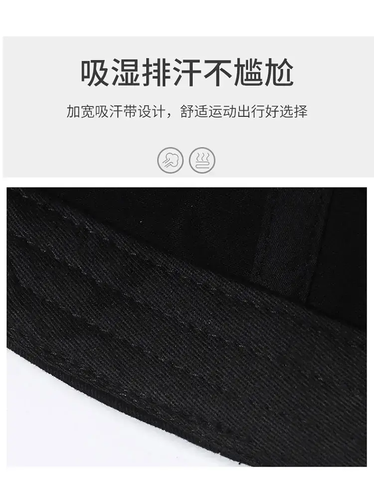 Black Korean Style Baseball Cap for Men — feature 3