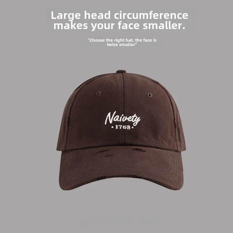 Nairity 1970 Oversized Beige Cap for Women