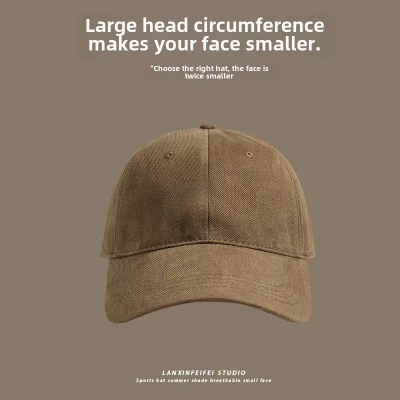 Nairity 1970 Oversized Beige Cap for Women