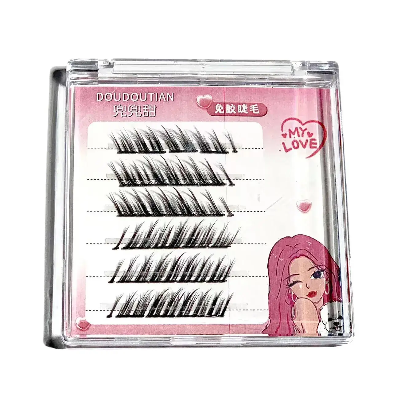 False Eyelashes Sweet Glue-Free Natural Simulation - Image 8