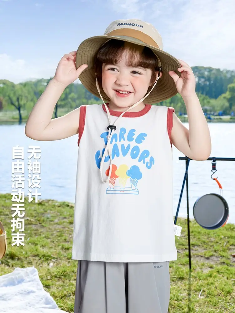 Right European Boys Sleeveless T-Shirt Summer Wear - Image 16