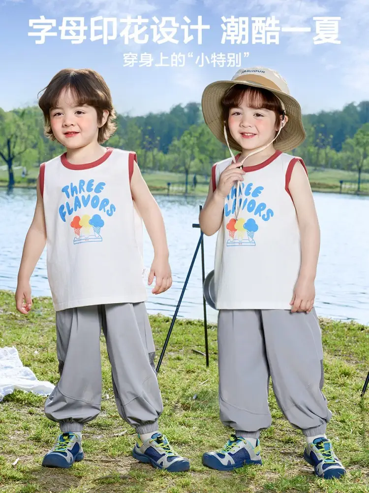 Right European Boys Sleeveless T-Shirt Summer Wear - Image 17