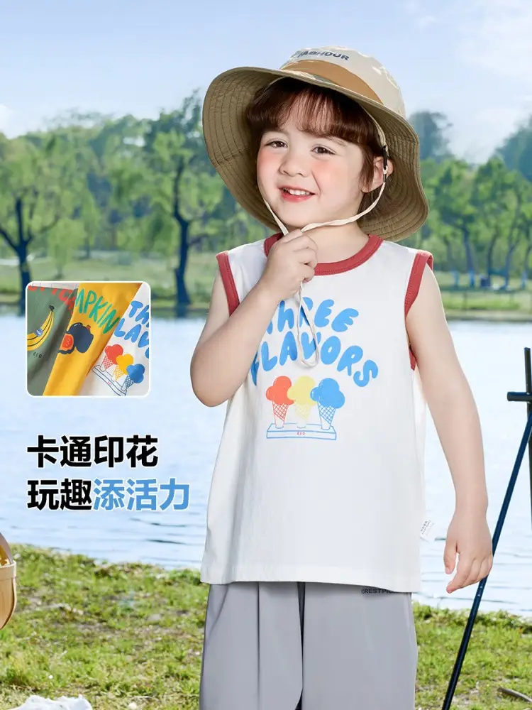 Right European Boys Sleeveless T-Shirt Summer Wear - Image 18