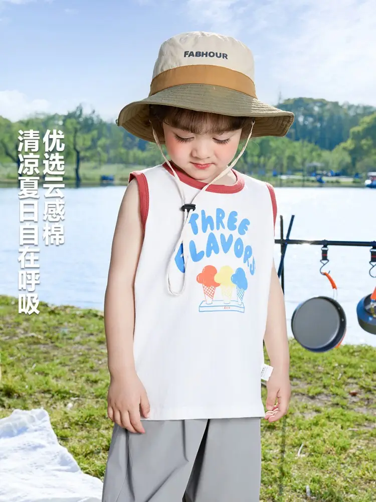 Right European Boys Sleeveless T-Shirt Summer Wear - Image 19