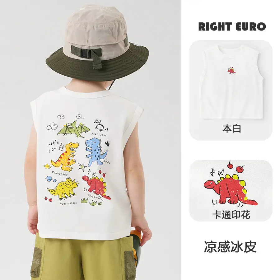 Right European Boys Sleeveless T-Shirt Summer Wear - Image 10
