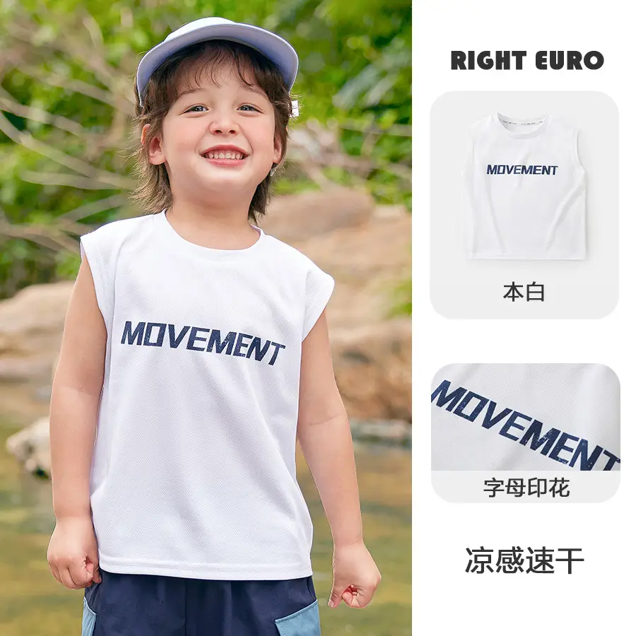 Right European Boys Sleeveless T-Shirt Summer Wear - Image 8