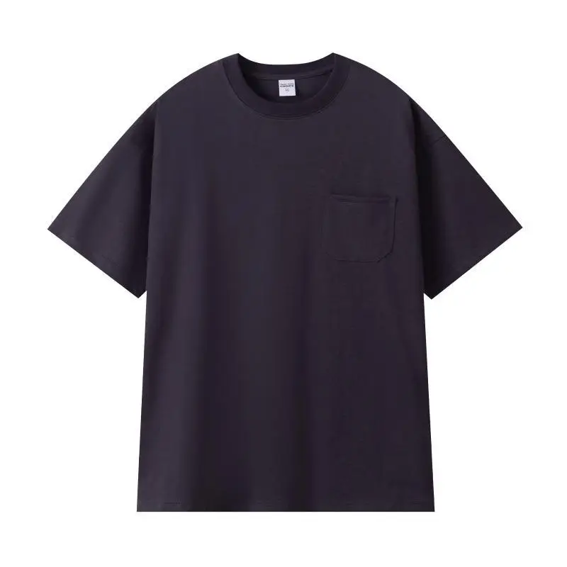 Men Flap Pocket T-Shirt 260g Cotton Cream - Image 3