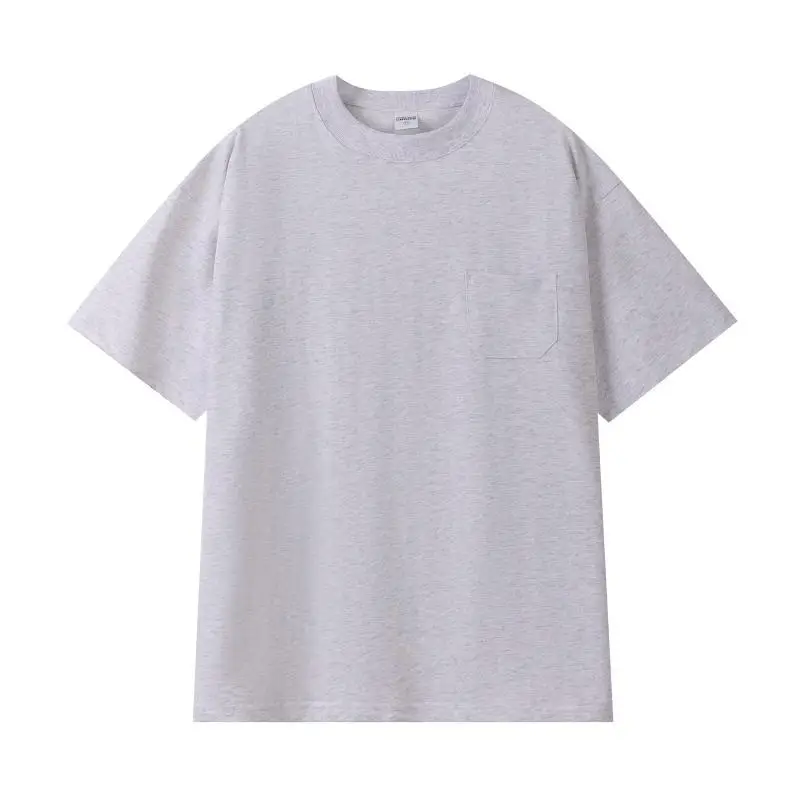 Men Flap Pocket T-Shirt 260g Cotton Cream - Image 4