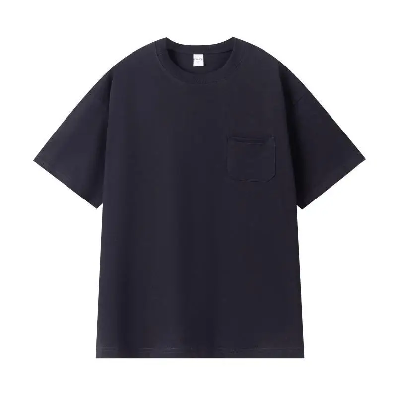 Men Flap Pocket T-Shirt 260g Cotton Cream - Image 5