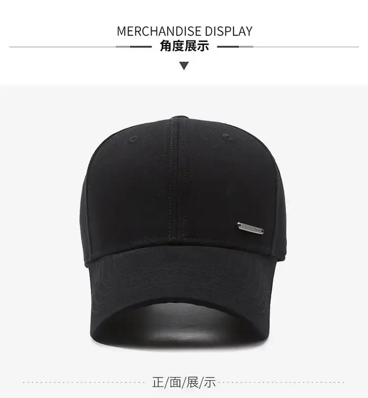 Blue Peaked Baseball Cap for Men Summer Sports Sun Protection — feature 8