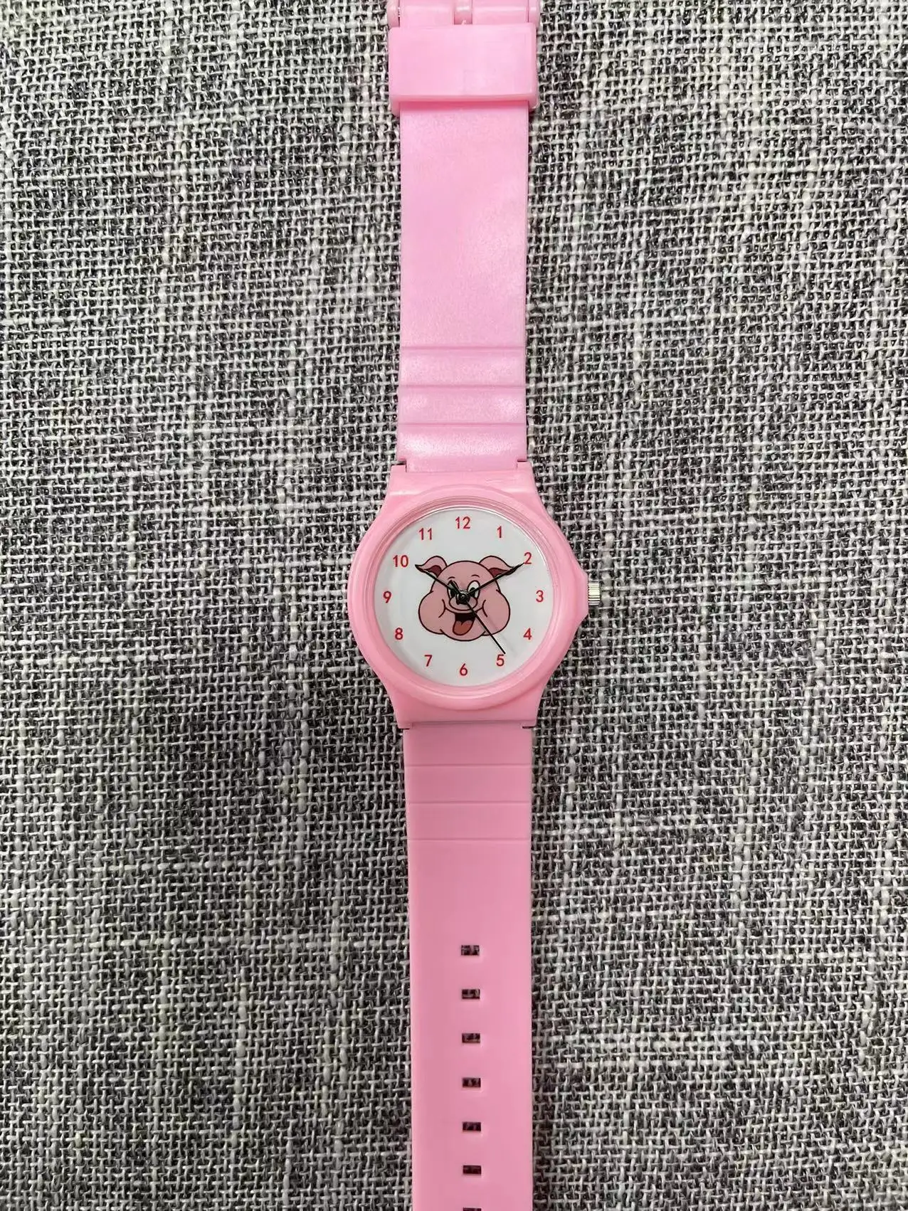 Pink Pig Cartoon Watch for Girls — feature 2