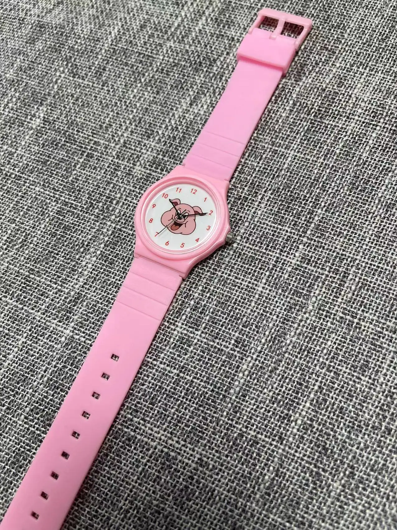 Pink Pig Cartoon Watch for Girls — feature 4