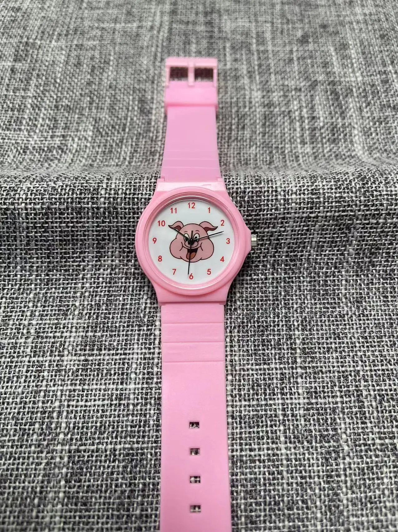 Pink Pig Cartoon Watch for Girls — feature 7
