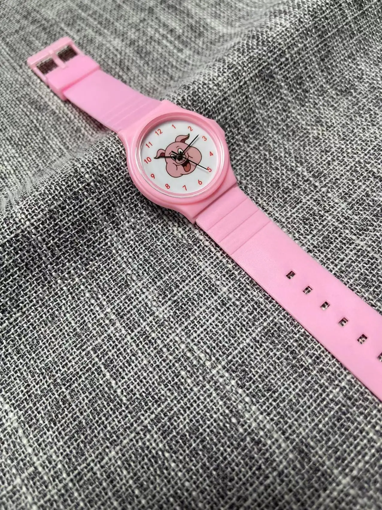 Pink Pig Cartoon Watch for Girls — feature 8