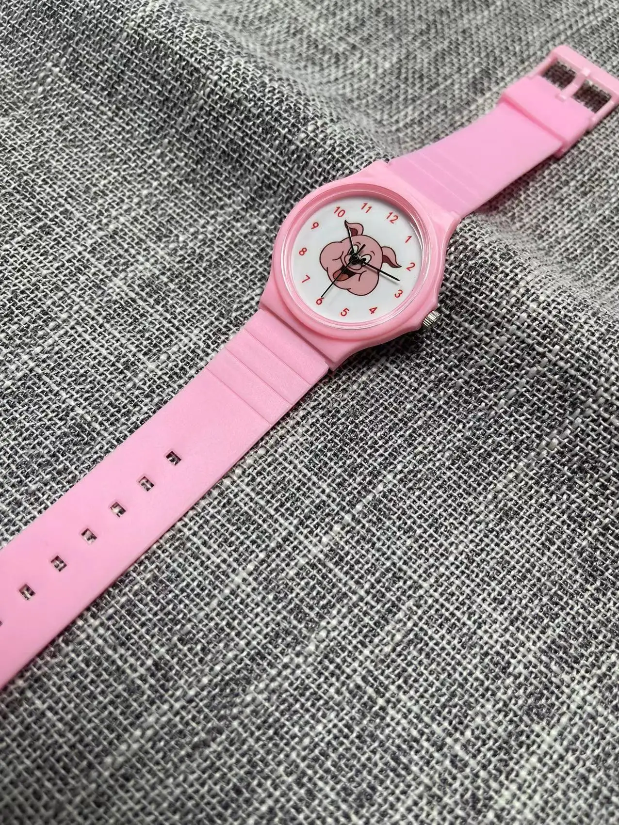 Pink Pig Cartoon Watch for Girls — feature 9
